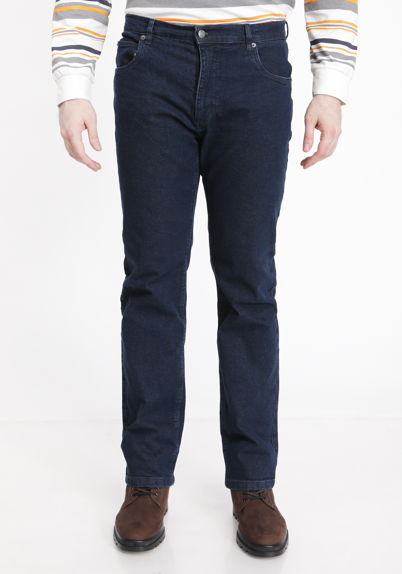 Джинсы классического кроя джинсы прямого кроя с комфортным поясом