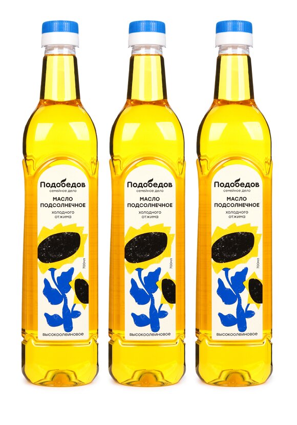 Масло подсолнечное нерафинированное, 3 шт. шир.  580, рис. 1