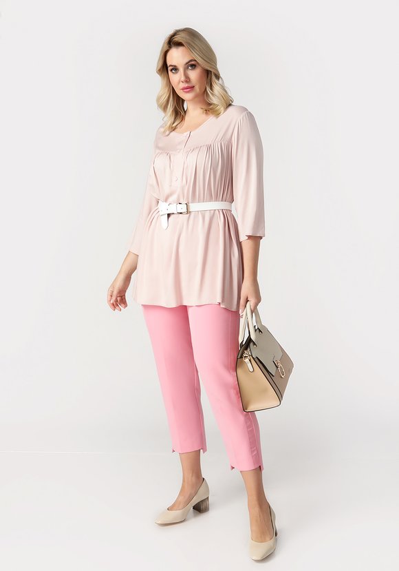 Блуза свободного кроя на пуговичках шир.  580, рис. 18