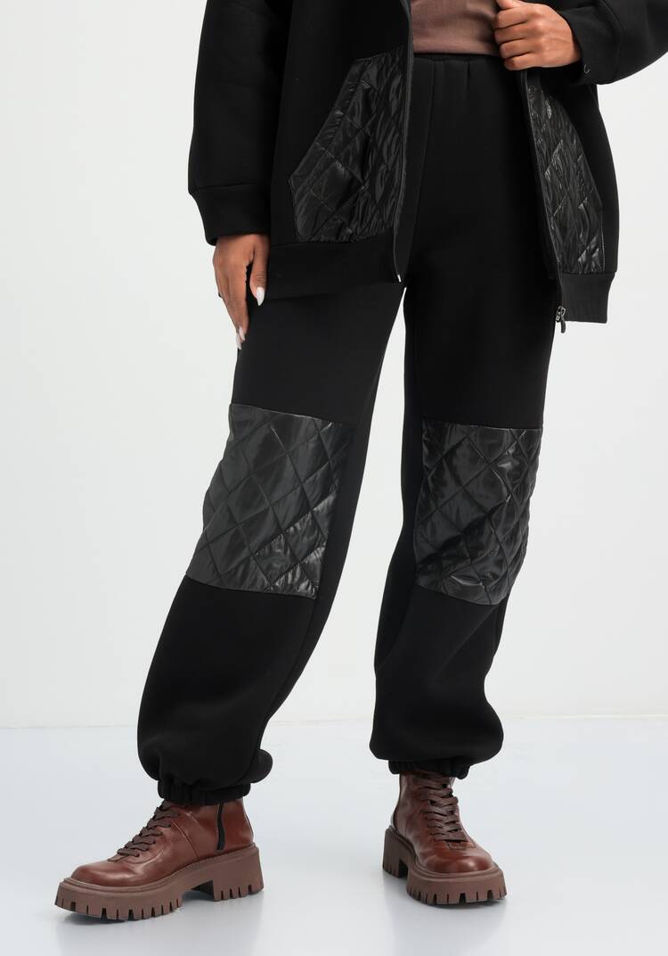 Брюки со вставками из стёганой ткани шир.  750, рис. 6