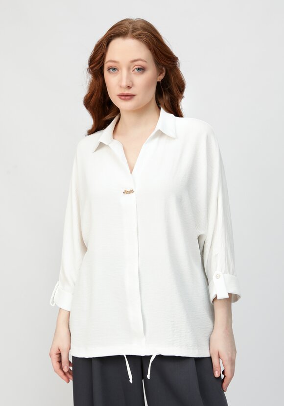 Блуза с патой на рукавах шир.  580, рис. 16