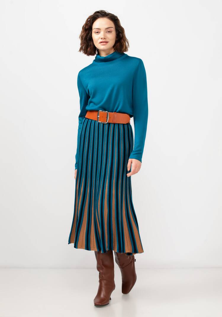 Юбка плиссе мультиколор шир.  750, рис. 8