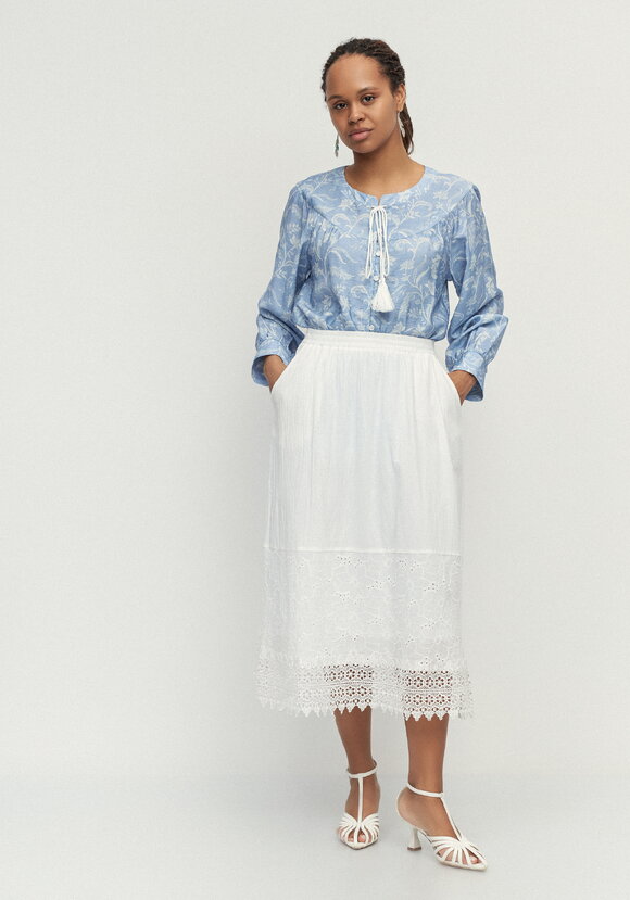 Юбка с кружевом Мишель шир.  580, рис. 8