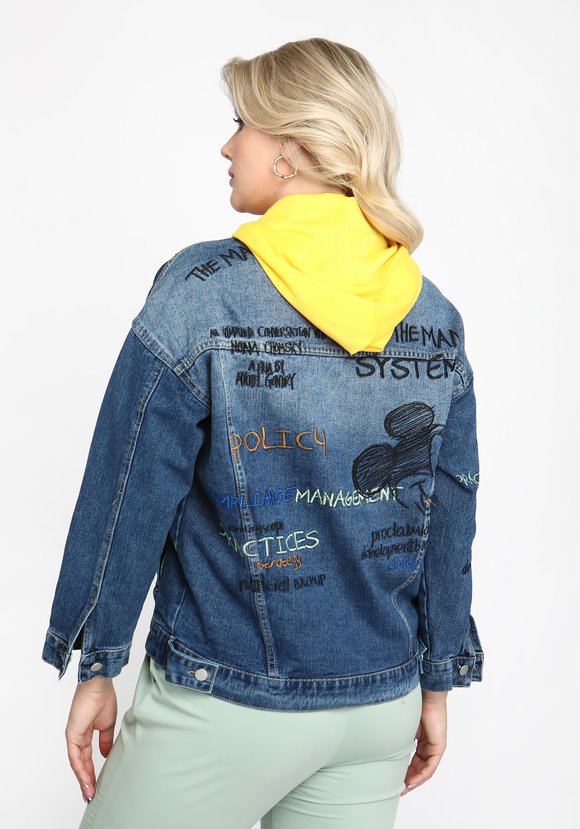 Куртка Яркий принт шир.  580, рис. 10