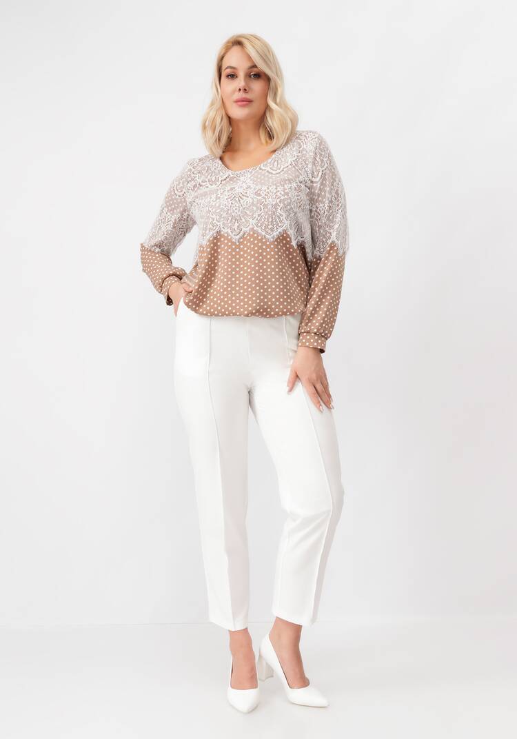 Брюки прямые с отсрочкой-стрелка шир.  750, рис. 6