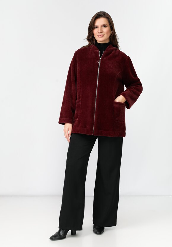 Толстовка плюшевая на молнии с капюшоном шир.  580, рис. 22