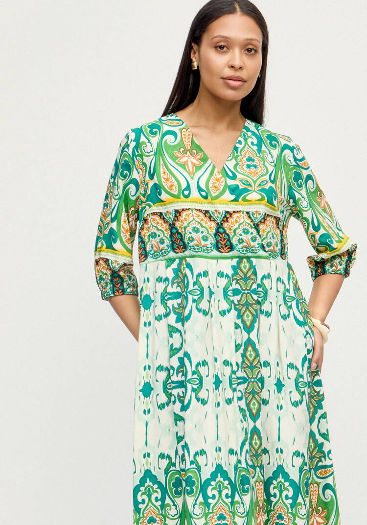 Платье с принтом свoбодного кроя шир.  750, рис. 25