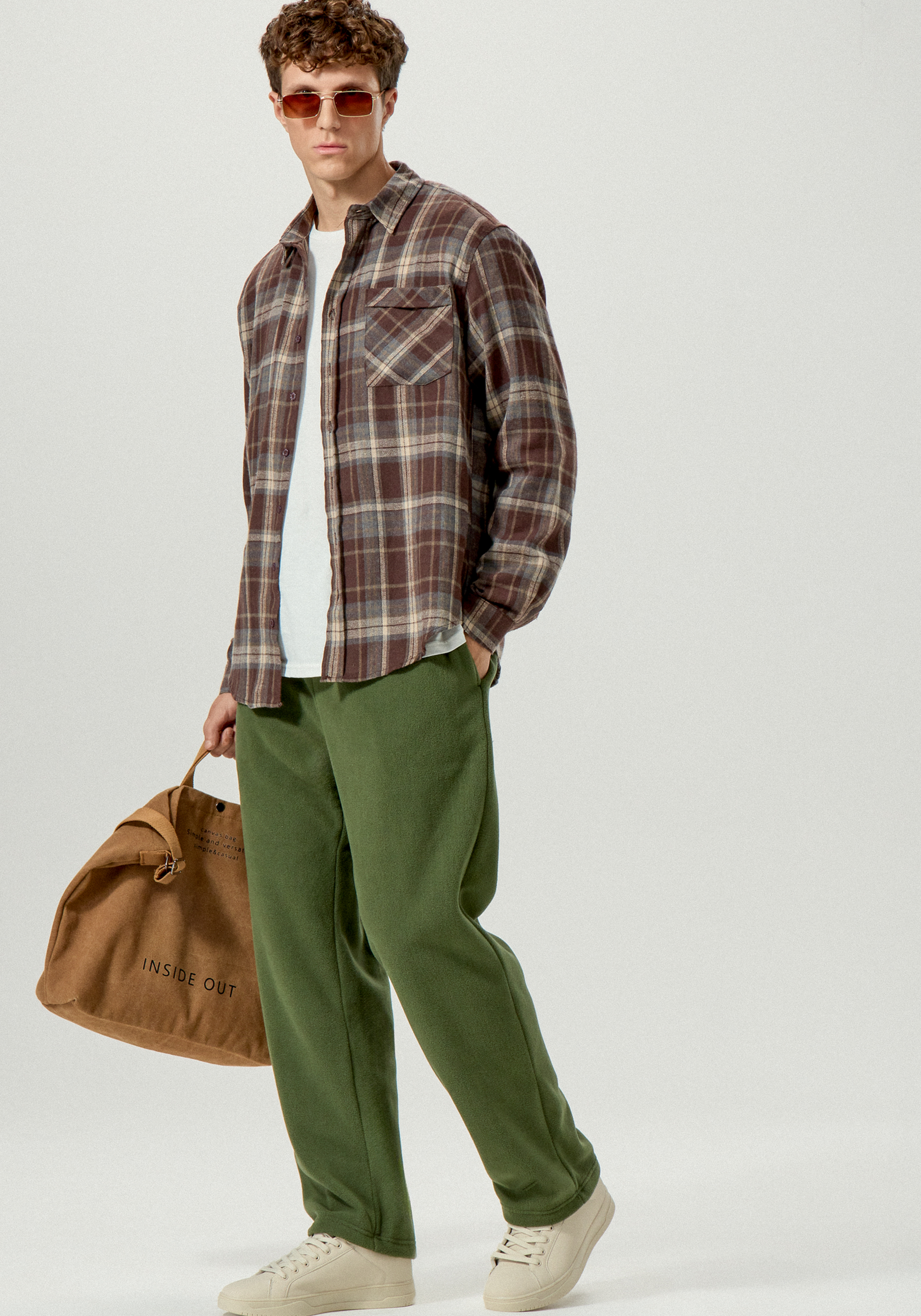 

Брюки утеплённые с функциональными карманами, Зеленый