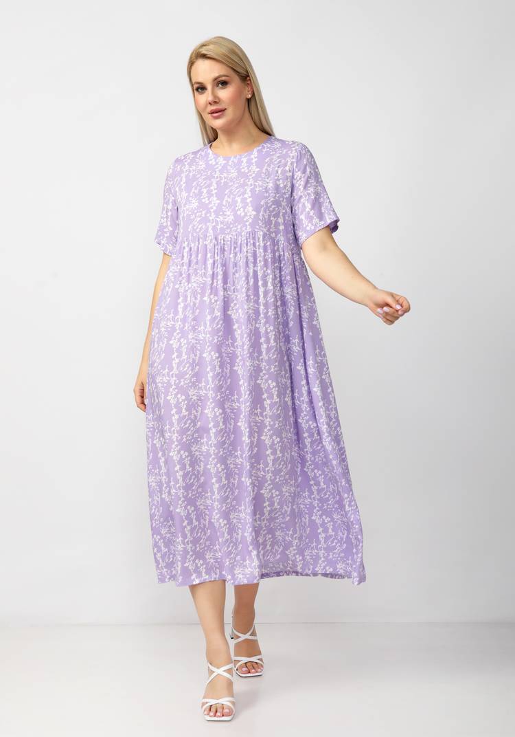 Платье свободного кроя с отрезной кокеткой шир.  750, рис. 22