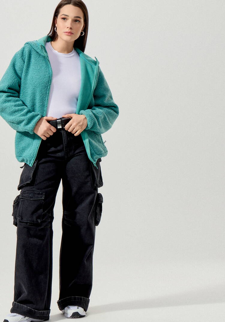 Куртка в стиле тедди с капюшоном шир.  750, рис. 17