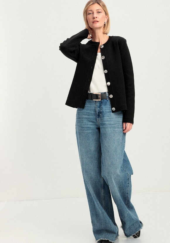 Жакет с акцентными пуговицами шир.  580, рис. 10