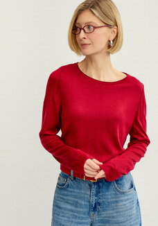 Джемпер базовый однотонный