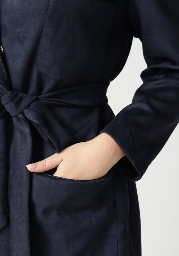 Жакет с карманами из эко-замши шир.  580, рис. 13