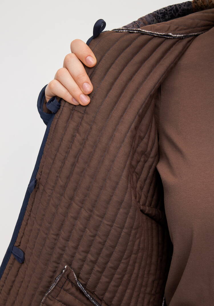 Куртка с принтом стеганная шир.  750, рис. 14