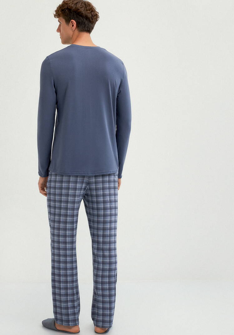 Костюм домашний с принтом на лонгсливе шир.  750, рис. 21