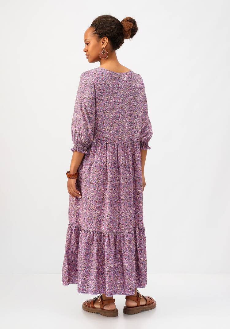 Платье с ярусами из штапеля шир.  750, рис. 19