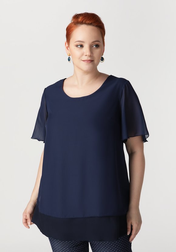 Блузка из шифона НОА шир.  580, рис. 11