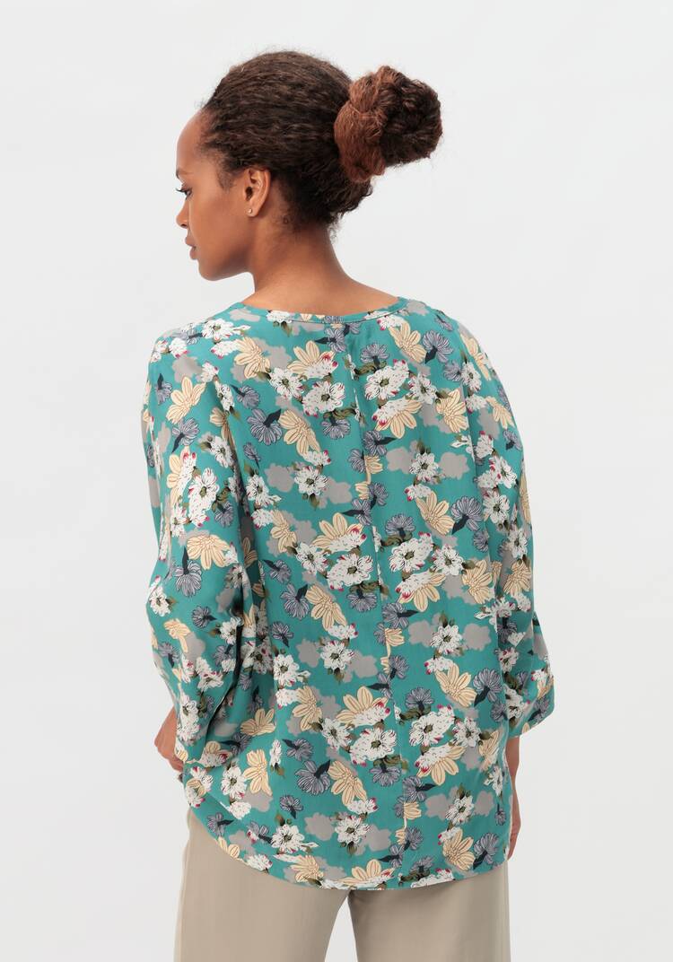 Блуза с принтом Валенсия шир.  750, рис. 13