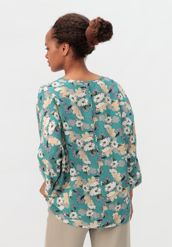 Блуза с принтом Валенсия шир.  580, рис. 13