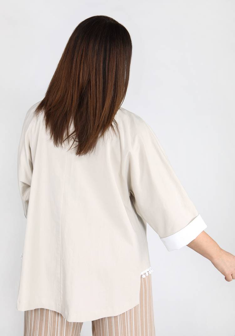 Кардиган летний с декоративной отделкой шир.  750, рис. 12