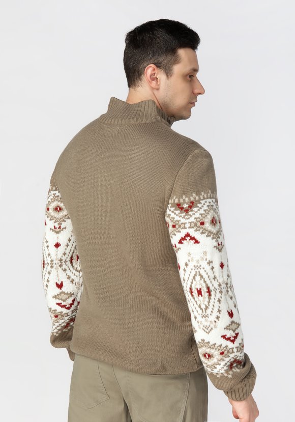 Свитер с жаккардовым рисунком Лаурент шир.  580, рис. 3