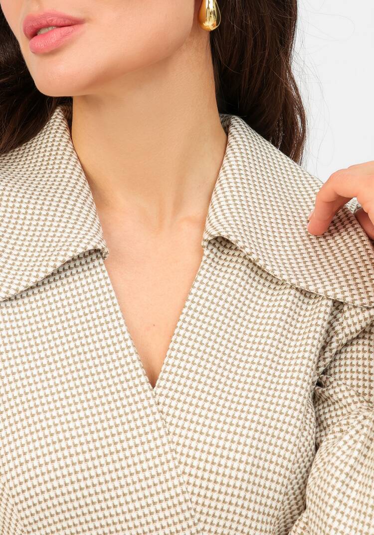 Платье с воротником свободного кроя шир.  750, рис. 11