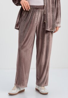 Брюки бархатные прямого кроя