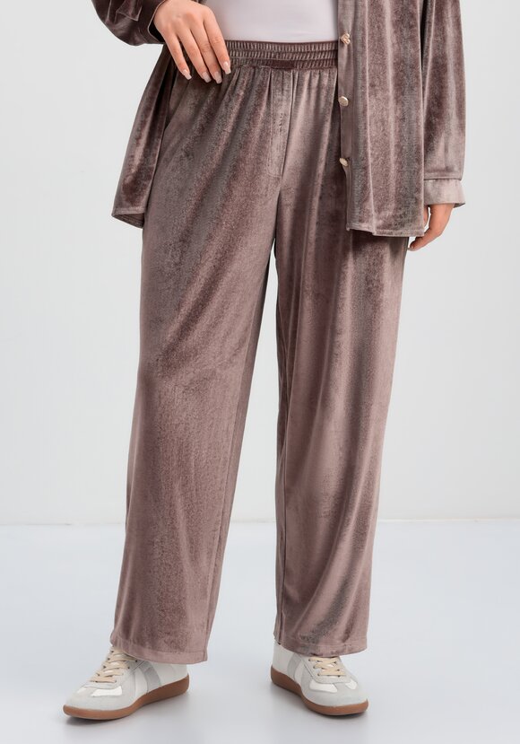 Брюки бархатные прямого кроя шир.  580, рис. 1