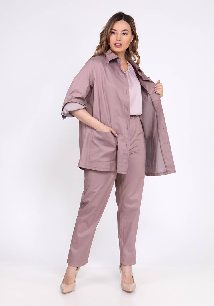 Жакет с поясом на пуговицах шир.  750, рис. 15