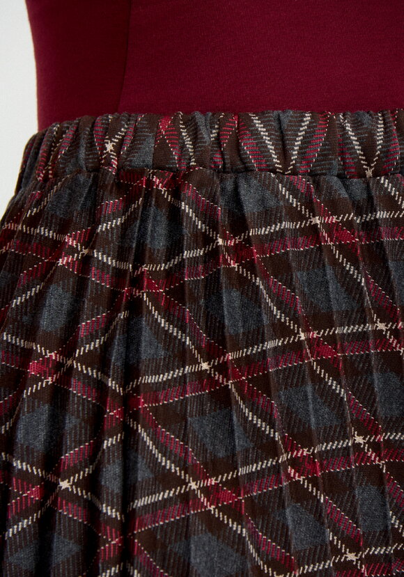 Юбка в клетку плиссированная шир.  580, рис. 5