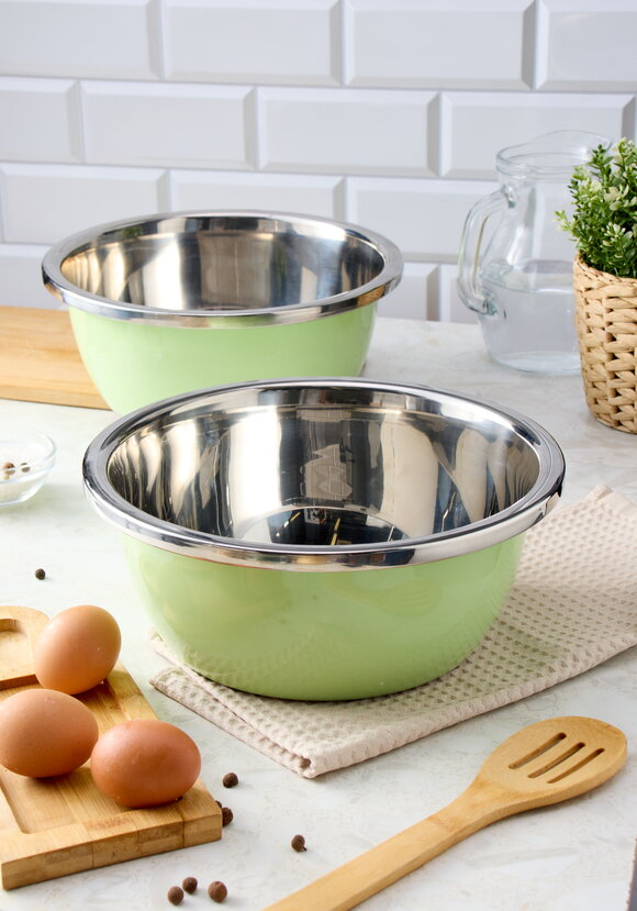 Набор стальных мисок, 2 шт. шир.  580, рис. 1