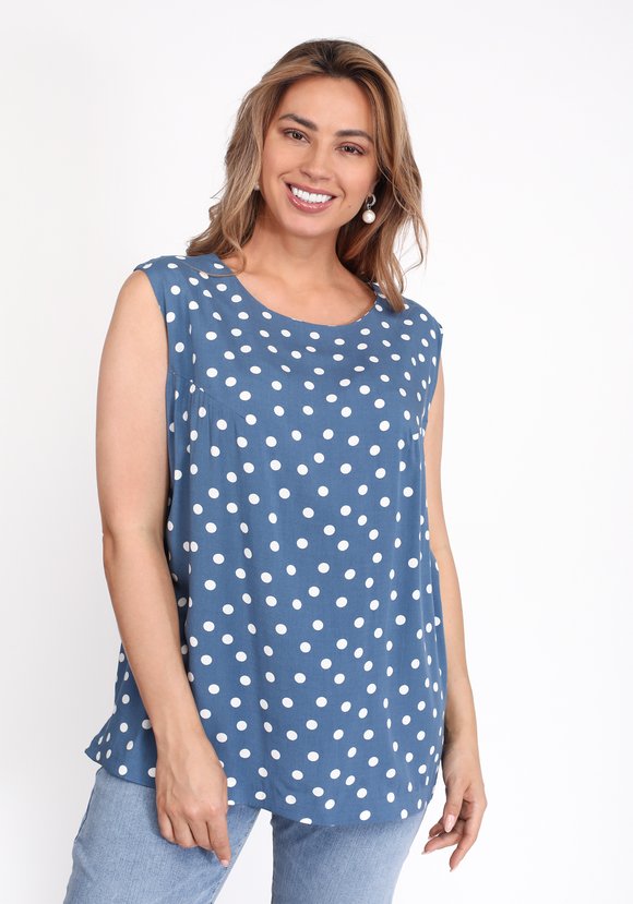 Блуза вискозная без рукава шир.  580, рис. 9