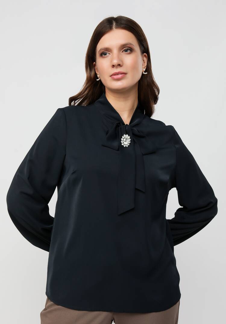 Блуза с брошкой шир.  750, рис. 13