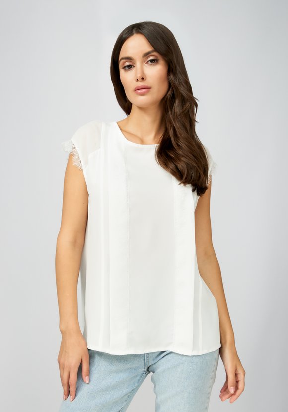 Топ с вставками кружева шир.  580, рис. 10