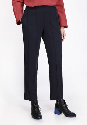 Брюки с декоративными отстрочками