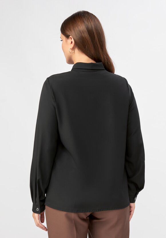 Блуза прямого кроя с ажурным кружевом шир.  580, рис. 18