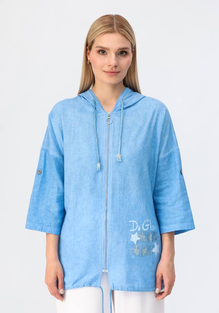 Блуза с капюшоном Милена шир.  750, рис. 4