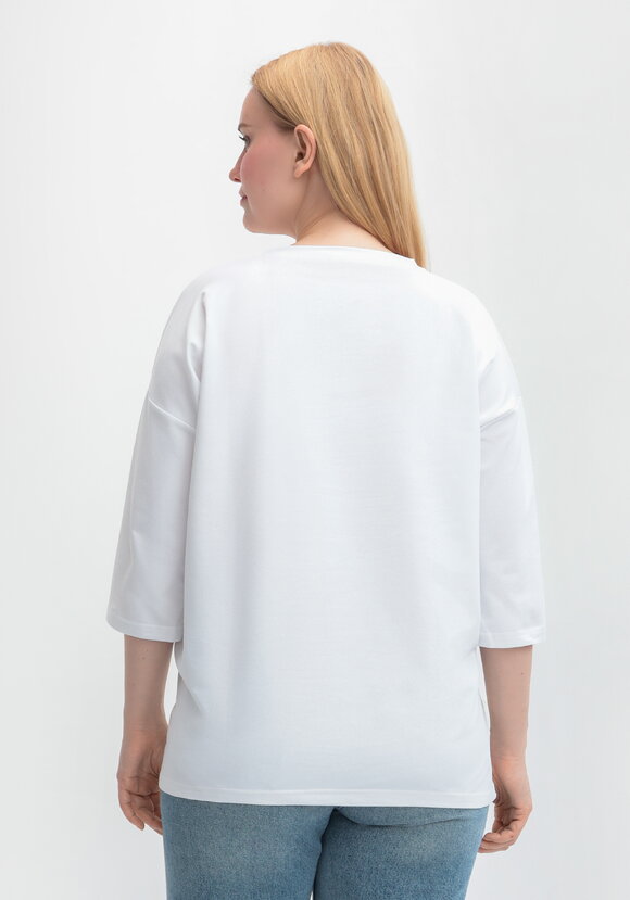 Блуза с принтом цветка и рукавом 3/4 шир.  580, рис. 27