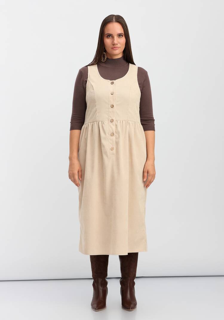 Сарафан из вельвета на пуговицах шир.  750, рис. 12