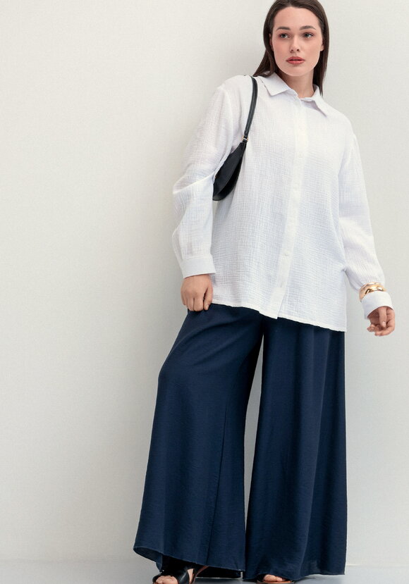 Рубашка муслиновая свободного кроя шир.  580, рис. 56