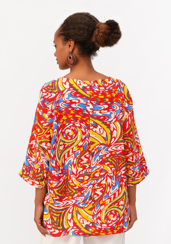 Блуза  с цельнокроеным рукавом шир.  580, рис. 11