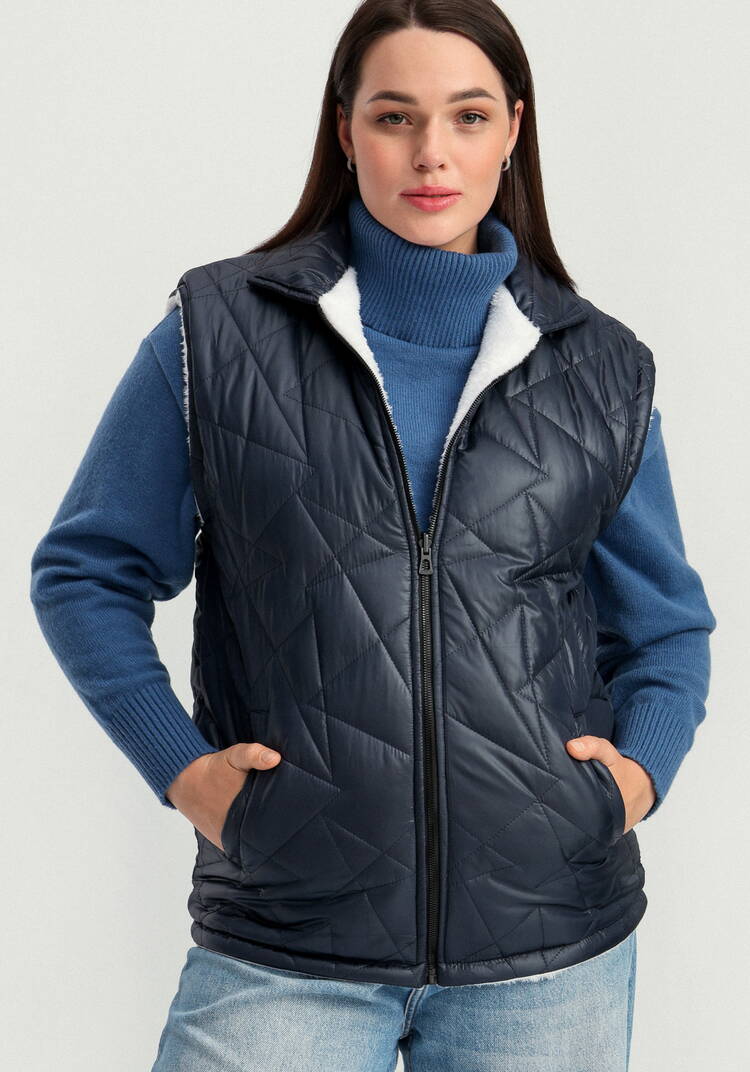 Жилет двусторонний стеганый шир.  750, рис. 15