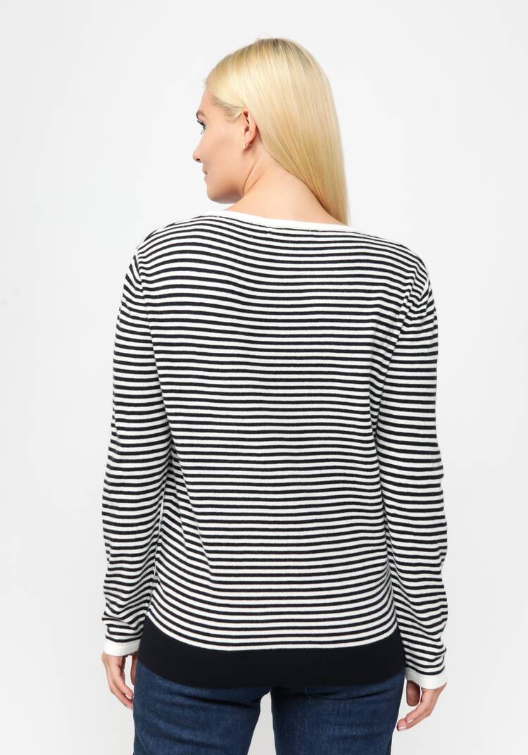 Джемпер вязаный в бретонскую полоску шир.  750, рис. 3