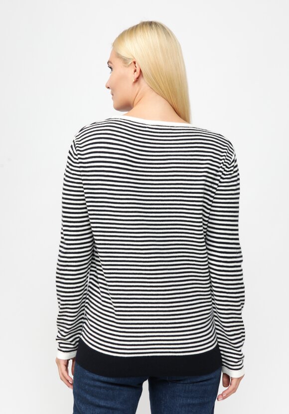 Джемпер вязаный в бретонскую полоску шир.  580, рис. 3