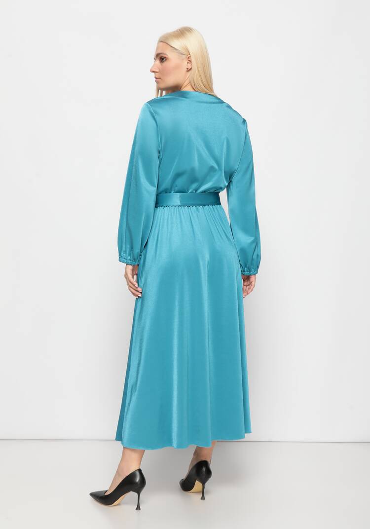 Платье с резинкой на талии и поясом шир.  750, рис. 12