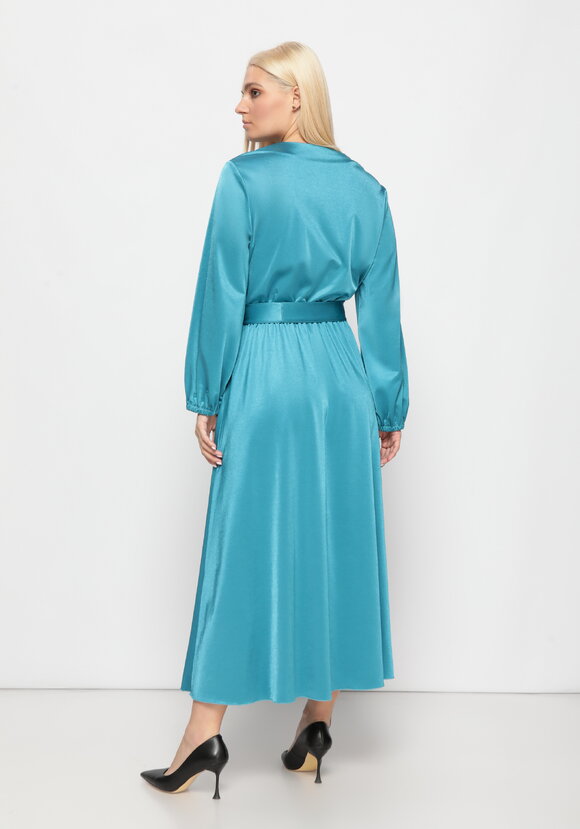 Платье с резинкой на талии и поясом шир.  580, рис. 12