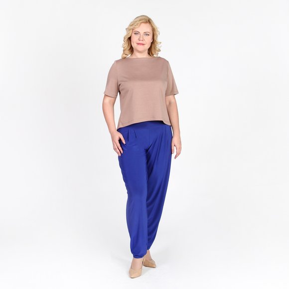 Блуза с запахом на спине шир.  580, рис. 1