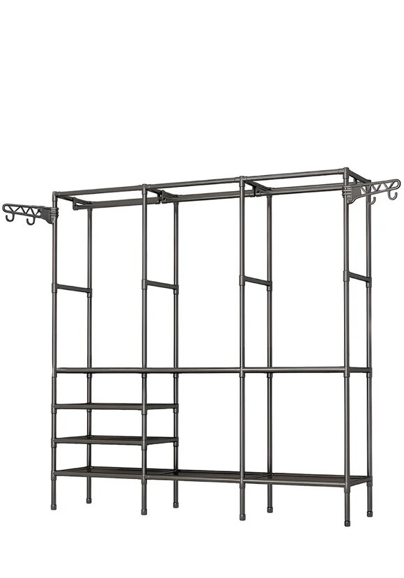 Вешалка напольная для одежды, узкая, 3 секции шир.  580, рис. 1