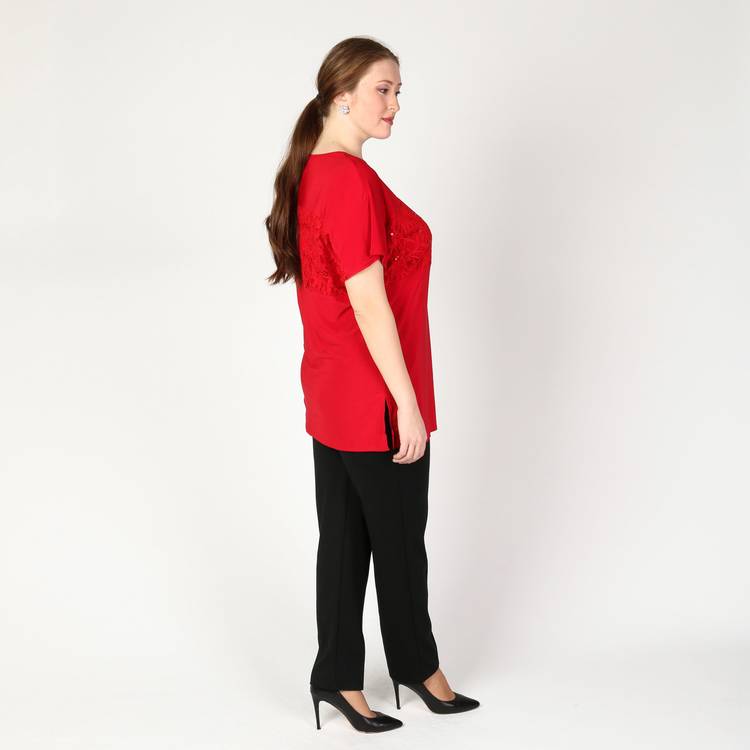 Туника с кружевной вставкой шир.  750, рис. 11