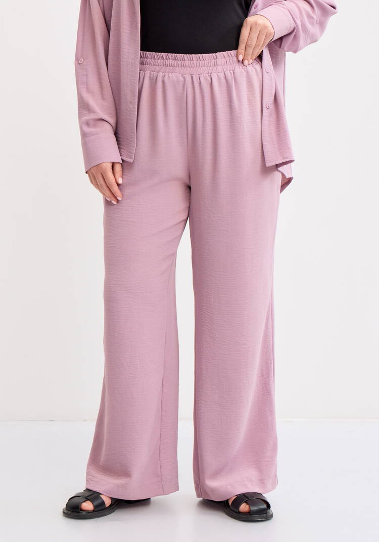 Брюки широкие на резинке по талии шир.  750, рис. 18